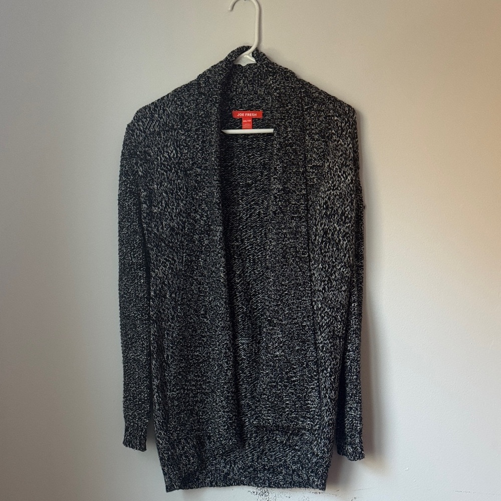 Joe Fresh Charcoal and Black Cardigan